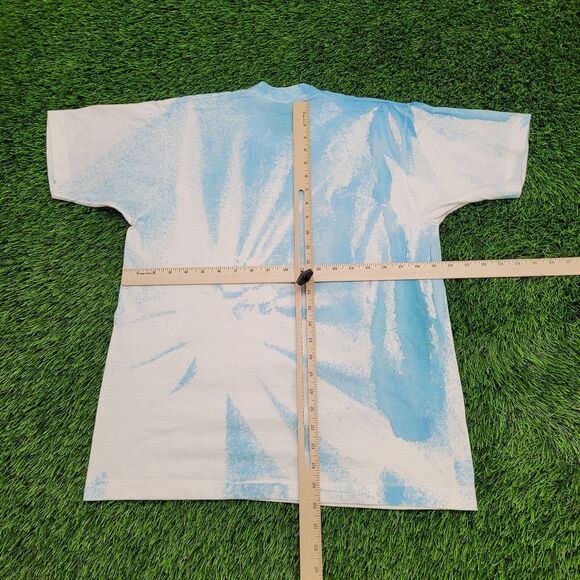 Vintage 90s Screen-Stars Shirt Womens M/L 19x26 Blue - Picture 6 of 10